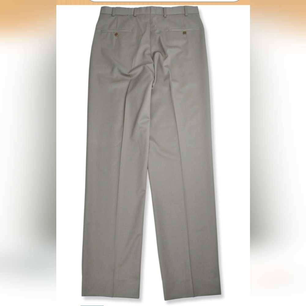 Brooks Brothers 346  100% Wool Pants Men's Size 30x31 Brown Made In Jordan #82